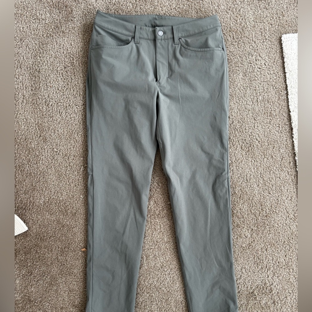 Lululemon ABC Slim Pants in Sage Grey 30x32